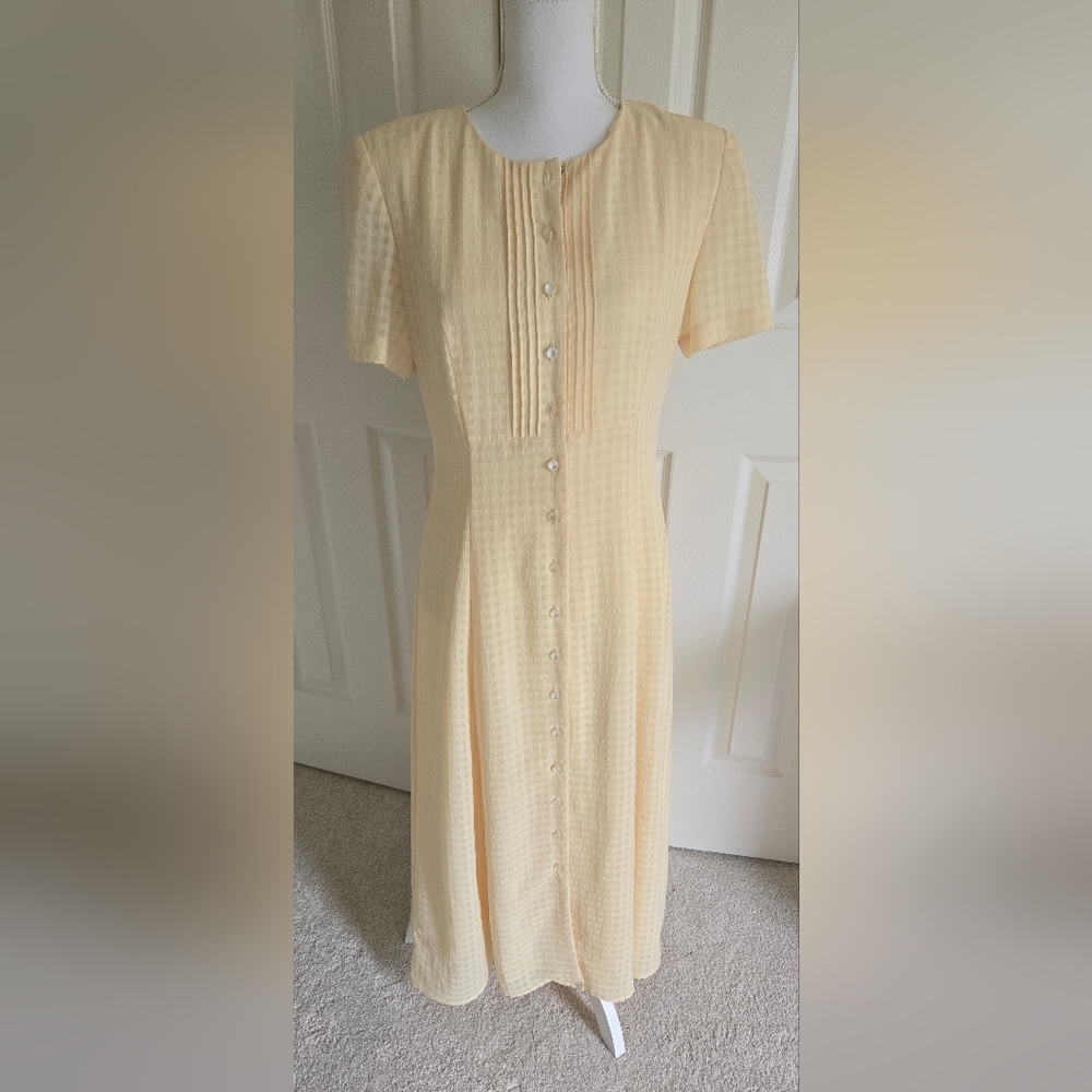 Talbots Cream Maxi Dress